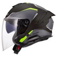 LS2 OF618 VERSO II AIR skútr jet helma matná černá/Hi-Vis-žlutá vel.M